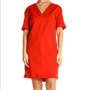 Zara Orange Solid Casual Dress